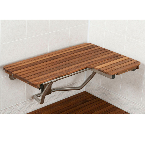 Teak ADA L Shaped Shower Bench Seat Teakworks4u